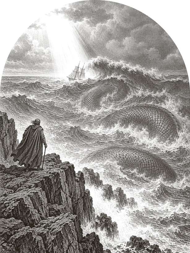 Engraved plate for the name LEVIATHAN